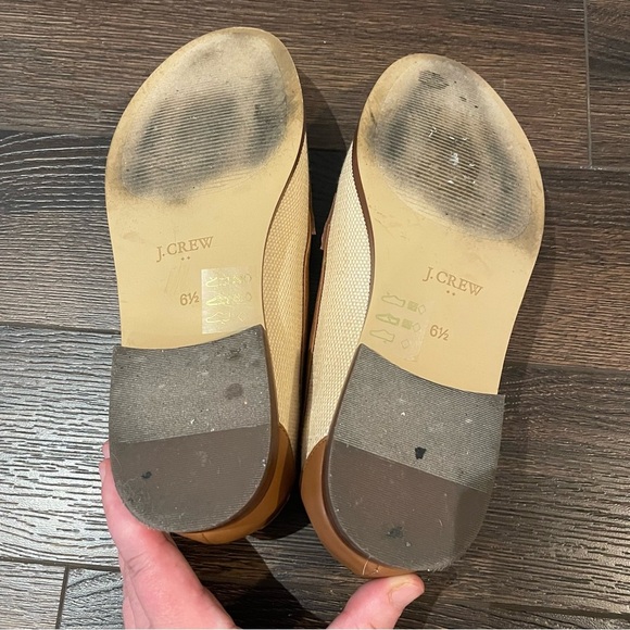 J. Crew Woven Loafers in Natural Raffia 6.5 - Picture 8 of 11